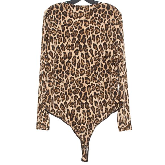 NWT Intempo Bodysuit Leopard Y2K Grunge Boho Retro Baddie Goth VSCO Soft Girl 2X - Picture 2 of 6